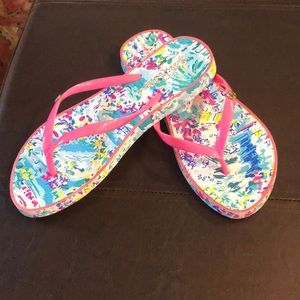 Lilly Positano Flip Flops size 7